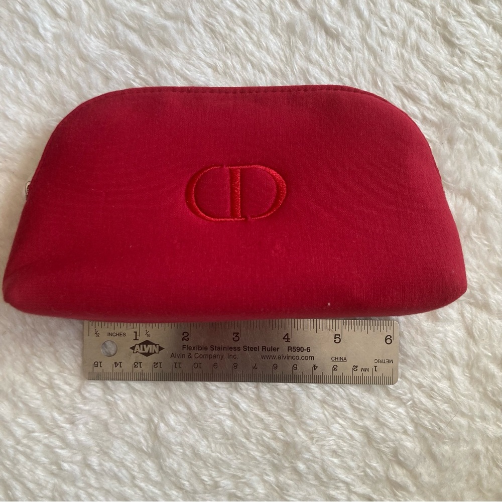 Dior makeup pouch -red